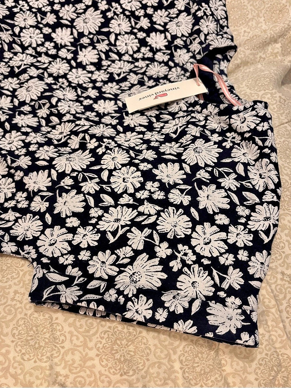 vineyard vines Printed Jersey Knit Dress Girls XL Floral